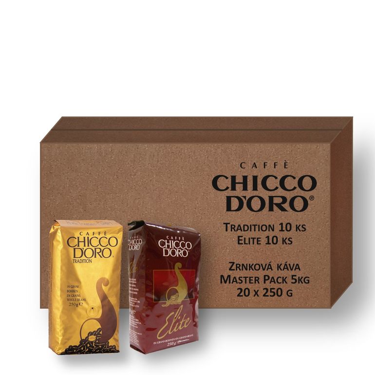 Chicco d'Oro Tradition a Elite, 5kg zrnková káva